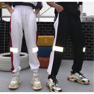 Quần jogger kaki sọc phản quang