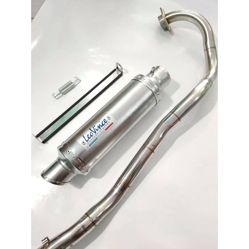 Pô Leovince kèm cổ 1 khúc lắp dòng xe Raider , Satria , Winner , Sonic , Exciter 150 , Exciter 135