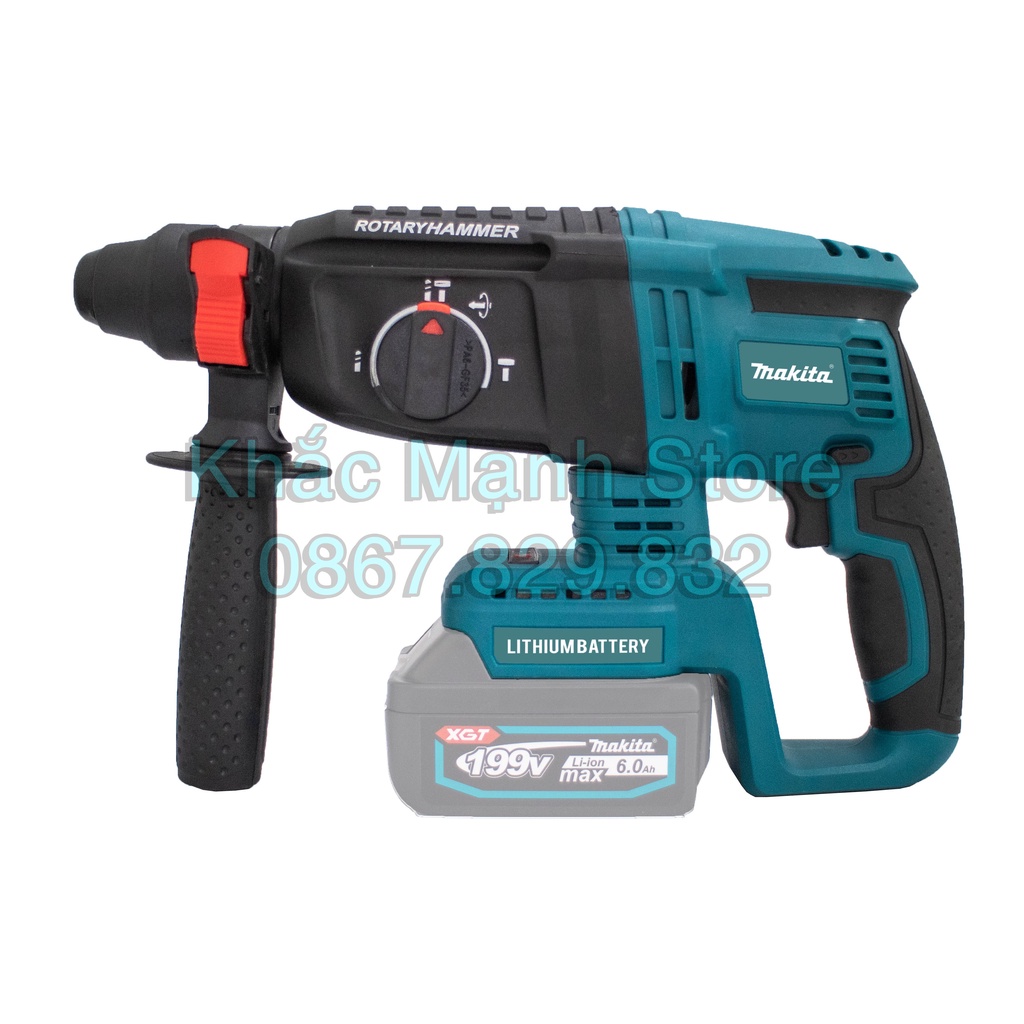 Thân Máy Khoan Bê Tông Dùng Chung Pin MAKITA 18v Động Cơ Không Chổi Than