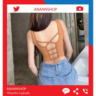 Áo Ngực Bra 3 Lỗ Tập Thể Thao Chất Cotton Mềm Mịn Dây Chéo Lian Xiang Er 5710