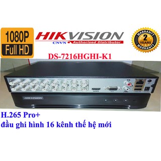 Đầu ghi hình camera giám sát 16 kênh thế hệ mới HIKVISION DS-7216HGHI-K1