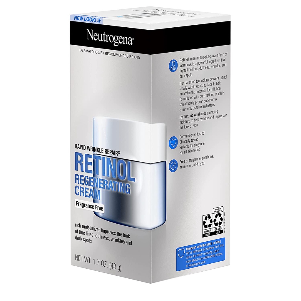 Dưỡng da Chống lão hoá Neutrogena Retinol SA, Kem dưỡng chống lão hoá USA 50gam