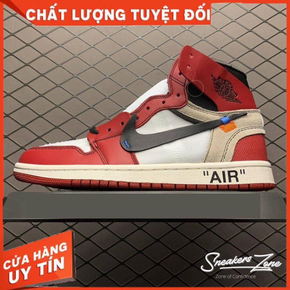 (FREESHIP+HỘP+QUÀ) Giày thể thao AIR JORDAN 1 OFF WHITE Retro High Chicago đỏ trắng siêu đẹp cho nam và nữ