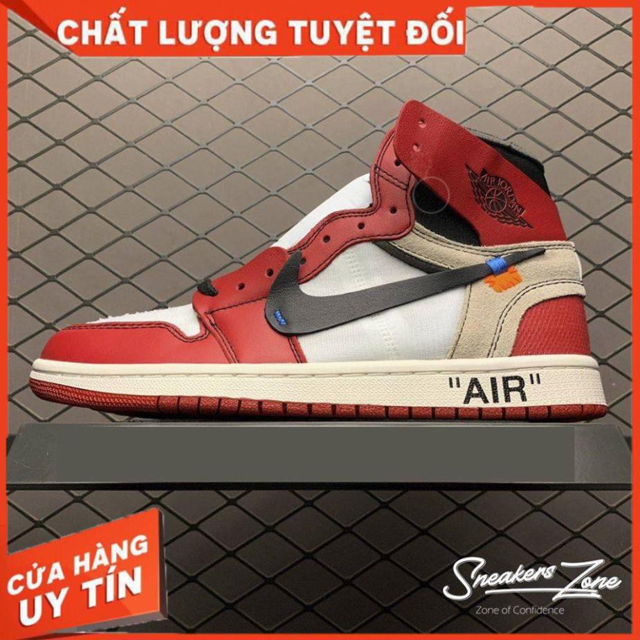 (FREESHIP+HỘP+QUÀ) Giày thể thao AIR JORDAN 1 OFF WHITE Retro High Chicago đỏ trắng siêu đẹp cho nam và nữ :