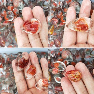 Mặt dây chuyền đá thạch anh màu đỏ tự nhiên