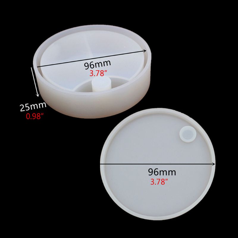 Sa Khuôn Silicone Làm Trang Sức 3 Tầng Xoay Được DIY