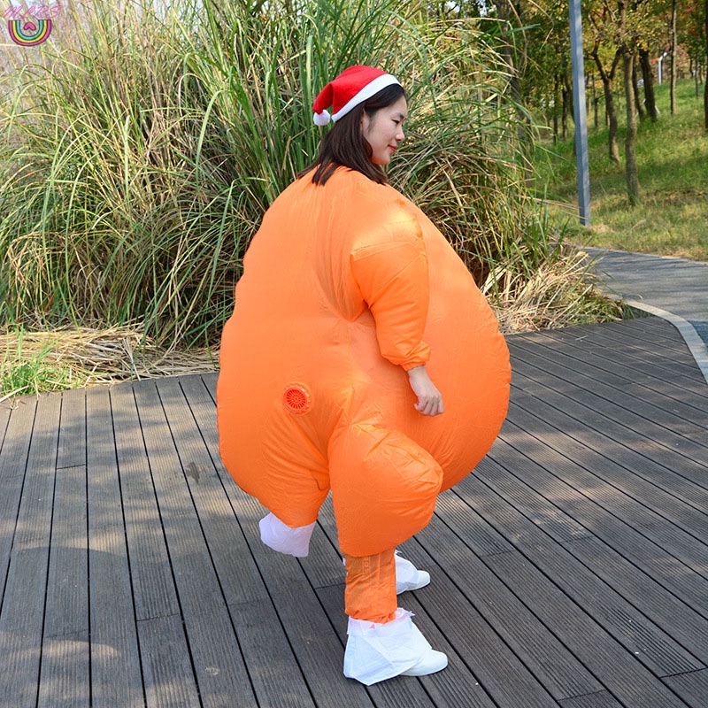 Bộ Đồ Bơm Hơi Hóa Trang Gà Tây Nướng Vui Nhộn Cho Người Lớn Dịp Halloween