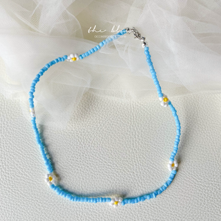 Dây chuyền hoa cúc hạt cườm handmade