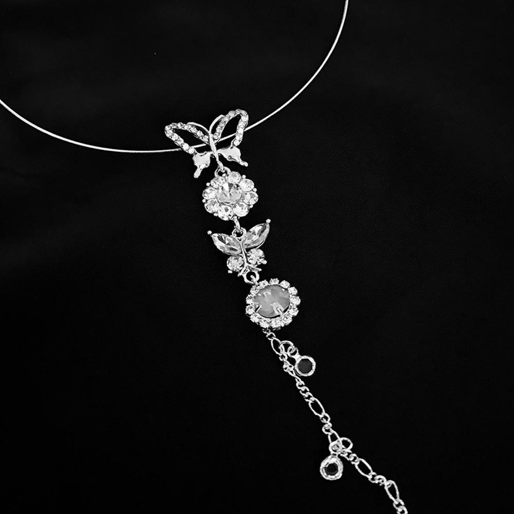 ANEMONE Vòng cổ Mặt Hoa Đính Ngọc Trai Thời Trang Cho Nữ