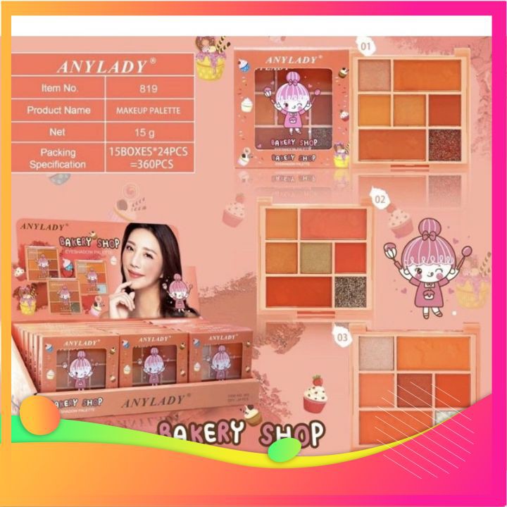 [FREE SHIP] Bảng Trang Điểm MÁ  AnyLady Bakery Shop 7 Ô | BigBuy360 - bigbuy360.vn