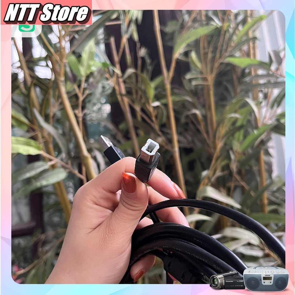 Dây cáp máy in chống nhiễu cao cấp chuẩn usb 2.0 chất liệu nhựa tốt hàng mới 100% - NTT Store