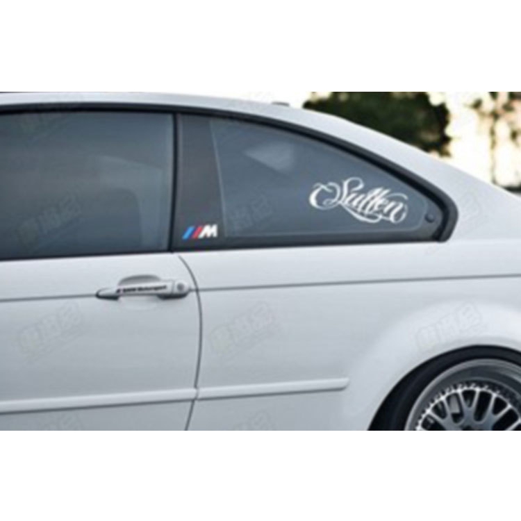 Bộ 4 Miếng Dán logo bmw m Phản Quang Trang Trí Xe Hơi / Mô Tô