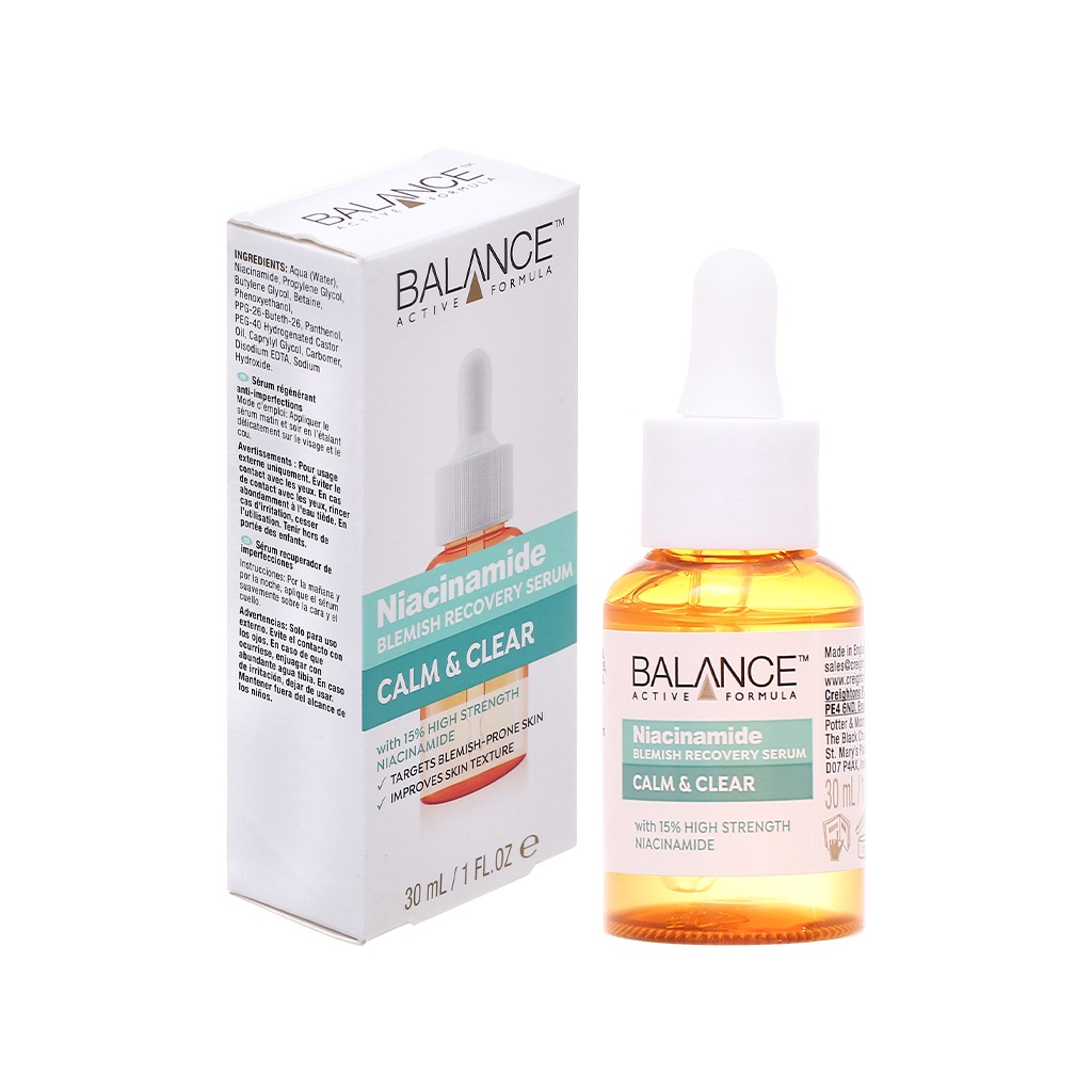 Serum Balance Niacinamide 15% Blemish Recovery ngừa mụn mờ thâm