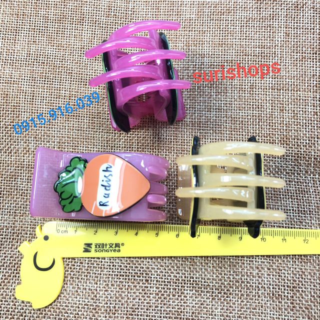Kẹp tóc càng cua 5 chấu hoa quả giao ngẫu nhiên