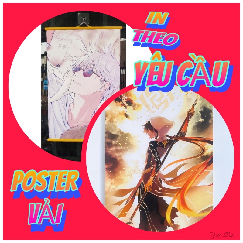 Tranh/Poster Vải Anime - Game In Theo Yêu Cầu