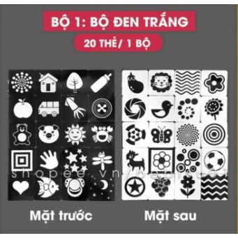 Thẻ Kích Thích Thị Giác Cho Trẻ Sơ Sinh Phát Triển Toàn Diện, Nhận Biết Màu Sắc- Thẻ Học FLASHCARDS