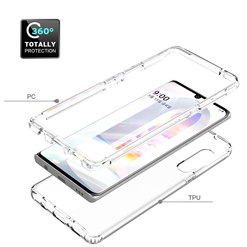Ốp Điện Thoại Armor 2 Trong 1 Chống Sốc Bảo Vệ 360 Độ Cho LG Velvet 5G