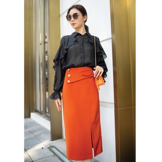 Chân váy cạp lệch 3 cúc TT CChat Clothes