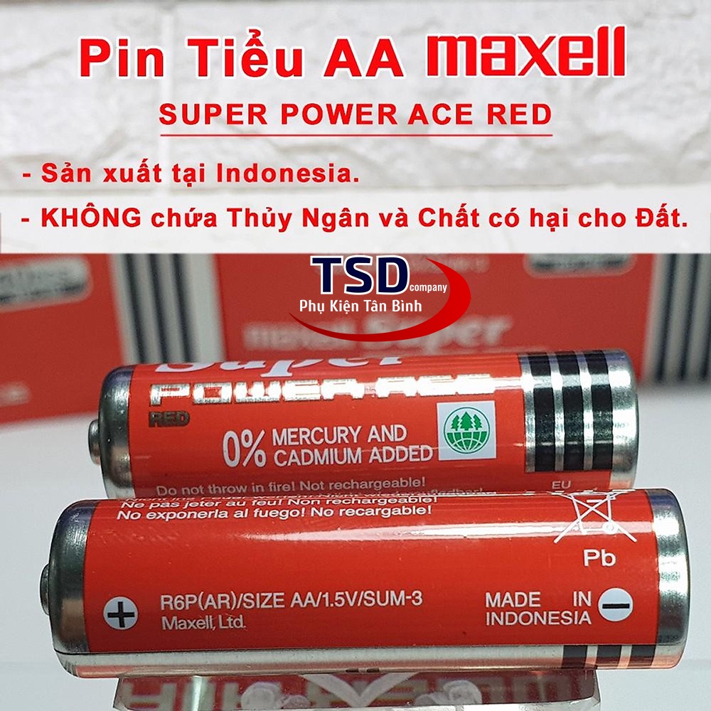 1 VỈ PIN TIỂU AA MAXELL  CHÍNH HÃNG