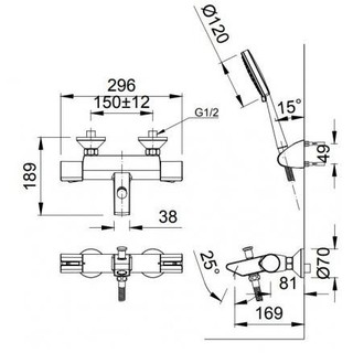 Sen tắm nhiệt độ Inax BFV-6013T