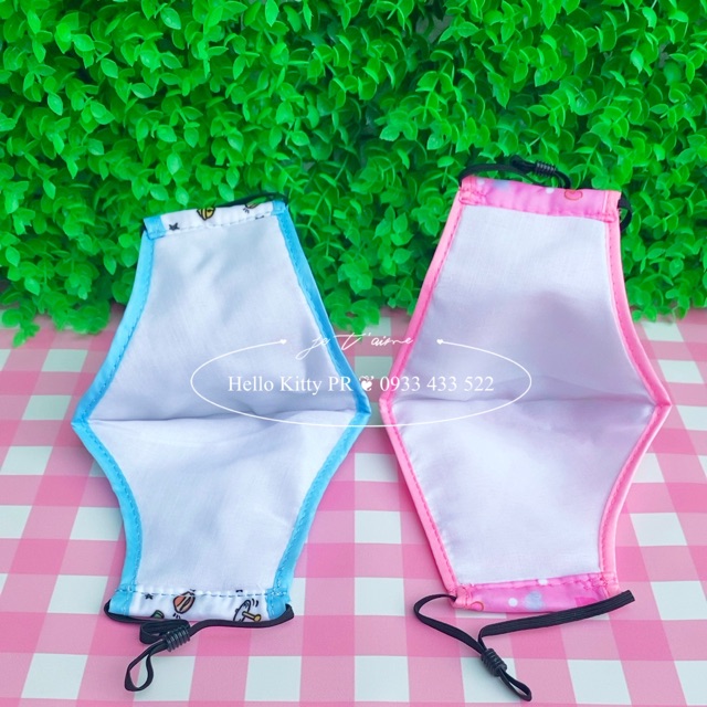 Khẩu trang vải Hello Kitty -  Doremon Doraemon