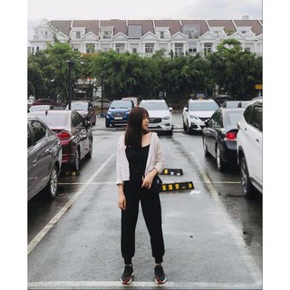 Quần jogger đũi