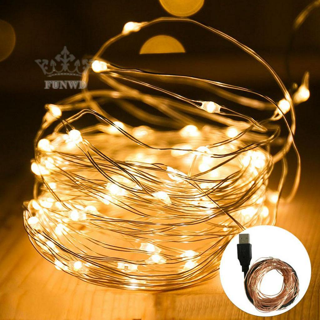Dây đèn LED cổng cắm USB xinh xắn dùng trang trí tiện dụng