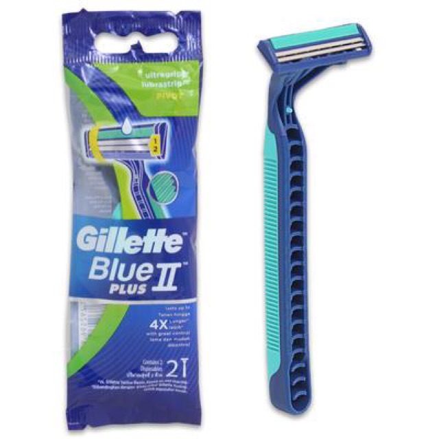 Dao cạo Gillette Blue II - Lưỡi kép mạ Chromium