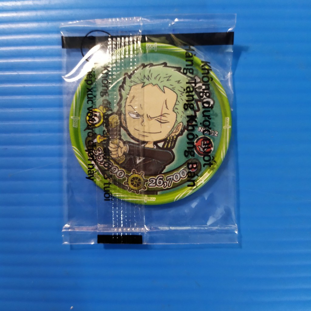 [Một Thẻ ] Thẻ bài toonies One Piece thẻ leng keng dạng chibi đầu to Zoro Chopper ... nguyên seal tổng hợp 2