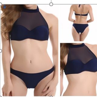Bikini cổ yếm ren
