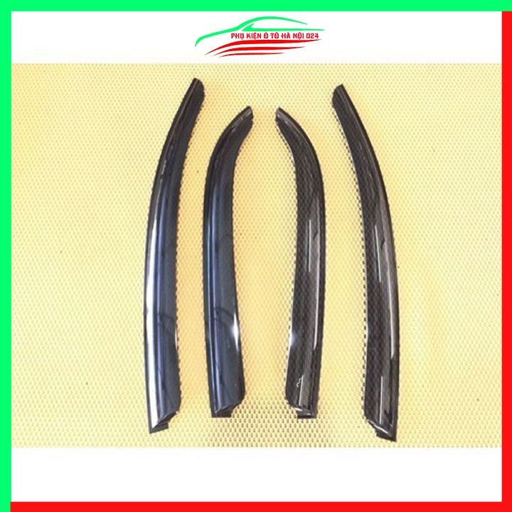 Vè che mưa cho xe ô tô SPARK 2010-2015, MATIZ 4 vè đen bảo vệ trang trí xe