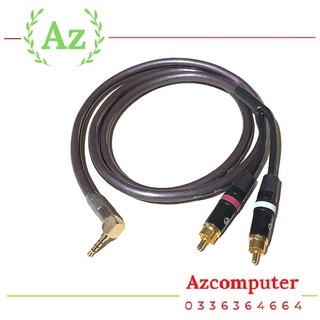 Dây livestream 3.5mm bẻ góc 90 độ ra 2 đầu bông sen rca liton dùng cho amply, vang cơ, vang số, mixer yongsheng