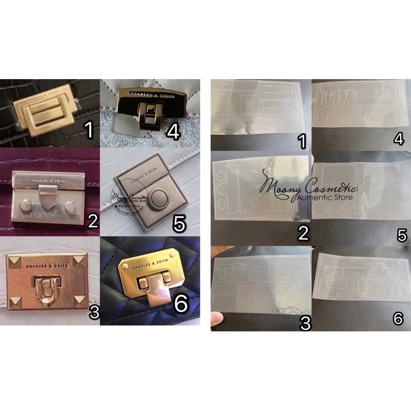 Miếng dán khoá Charles & keith cnk các mẫu