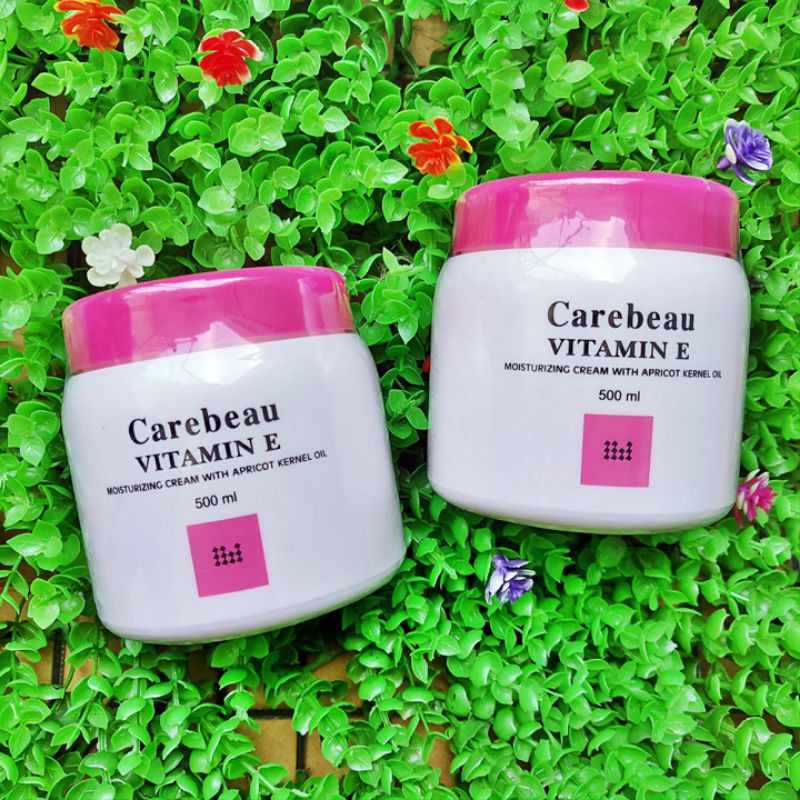 Kem dưỡng da Vitamin E Carebeau nắp hồng 500ml - Thái Lan