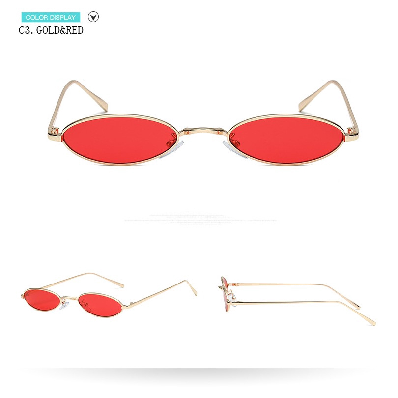 Kính mát nữ gọng kim loại tròn nhỏ xinh Samjune