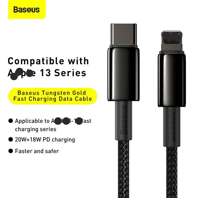 Cáp Sạc Nhanh Baseus Đầu USB C Sang L20W Dành Cho L20W  diện thoại di động máy tính bảng- HSHOP
