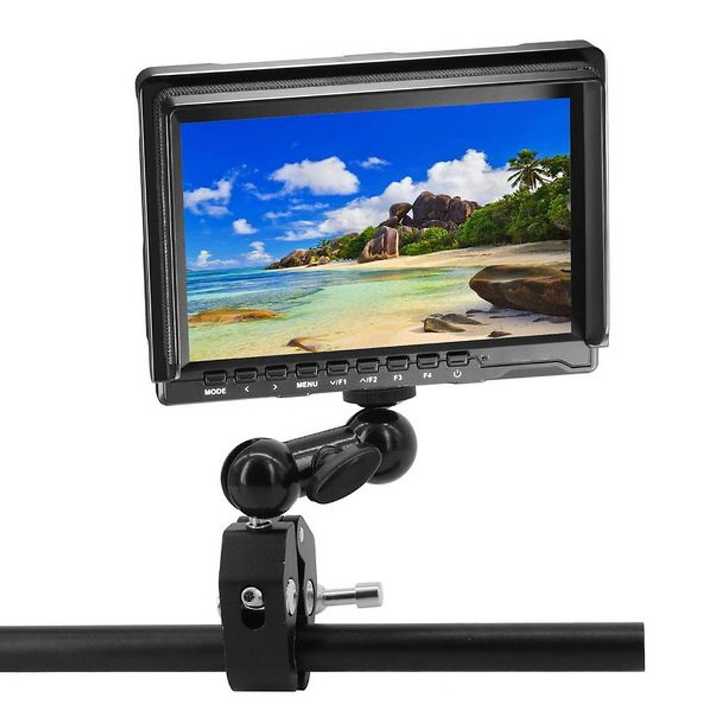 Kẹp ghi đông kim loại Magic arm nhôm mini dùng gắn đèn Led Micro Màn hình monitor