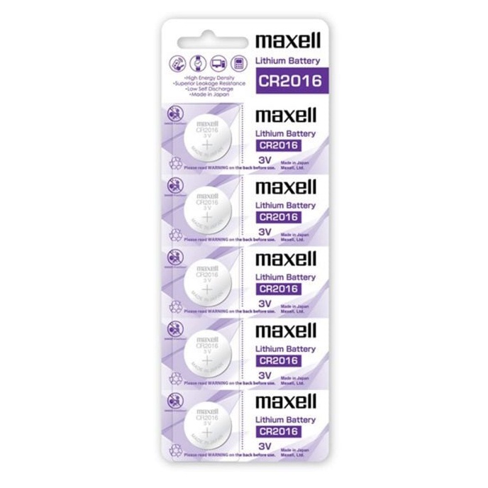 Pin chính hãng Maxell CR2016 Lithium 3V - Made In Japan dành cho đồng hồ, máy tính, smartkey, thiết bị điện tử...