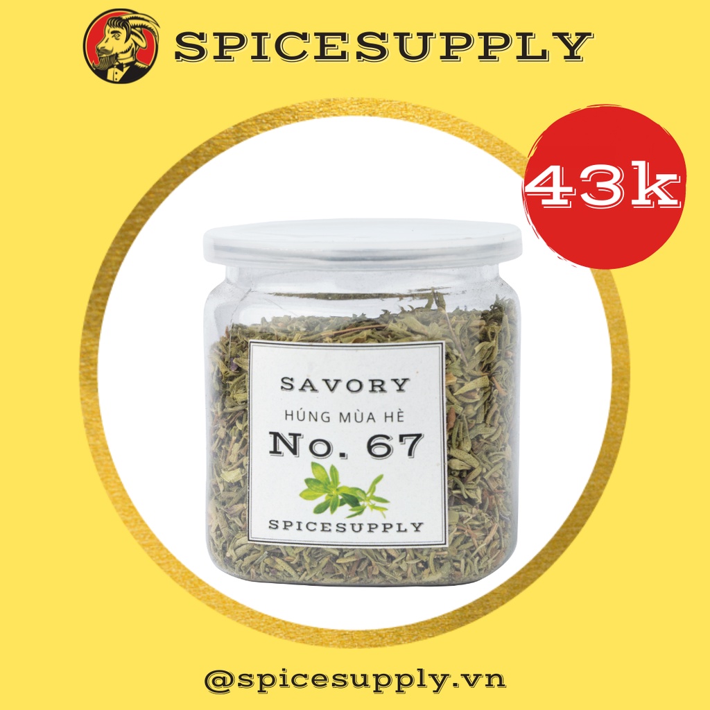 Savory Leaves - Húng mùa hè SPICESUPPLY Việt Nam lá sấy Hũ 35g