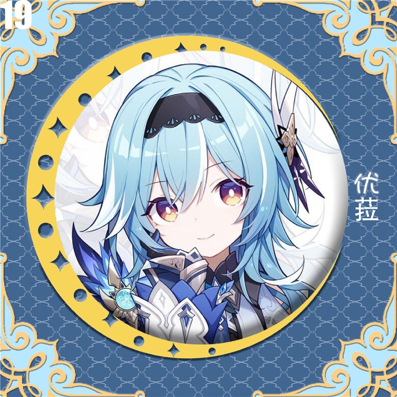 Huy Hiệu Va Chạm Nahida Nilou Hutao Xiao Zhongli Genshin