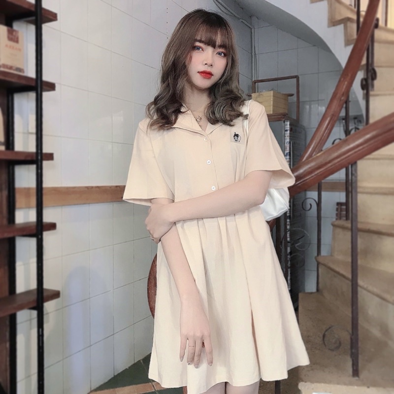 UPZ Đầm Babydoll Logo (4 Màu)