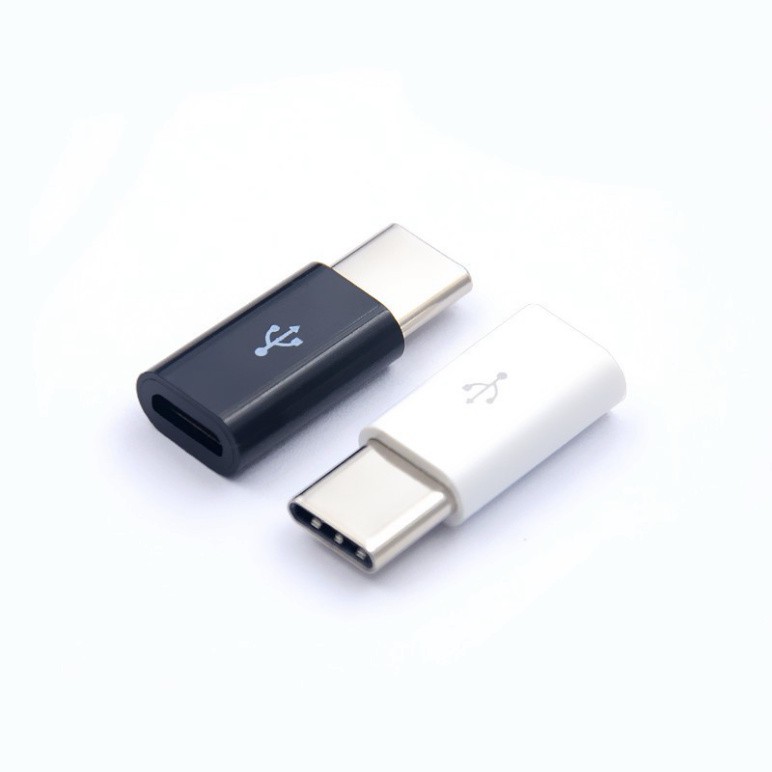 Đầu chuyển đổi Micro USB sang Type C, Đầu chuyển đổi cổng Micro USB sang giắc type C cho điện thoại