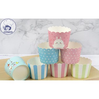 Set 10-50 cốc cupcake giấy cứng nhiều mẫu mới