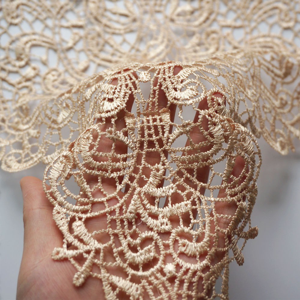 Miếng Vải Ren Thêu Hoa May Quần Áo Cho Cô Dâu