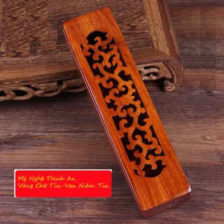 Hộp đựng đũa,muỗng,bút cọ,nhang trầm hương gỗ hương đỏ HDL01