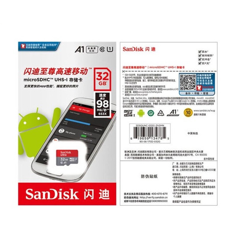 Thẻ Nhớ Udisk 256gb 128gb 64gb 32gb 16gb 8gb Micro Sdhc Uhs-1 C10 A1