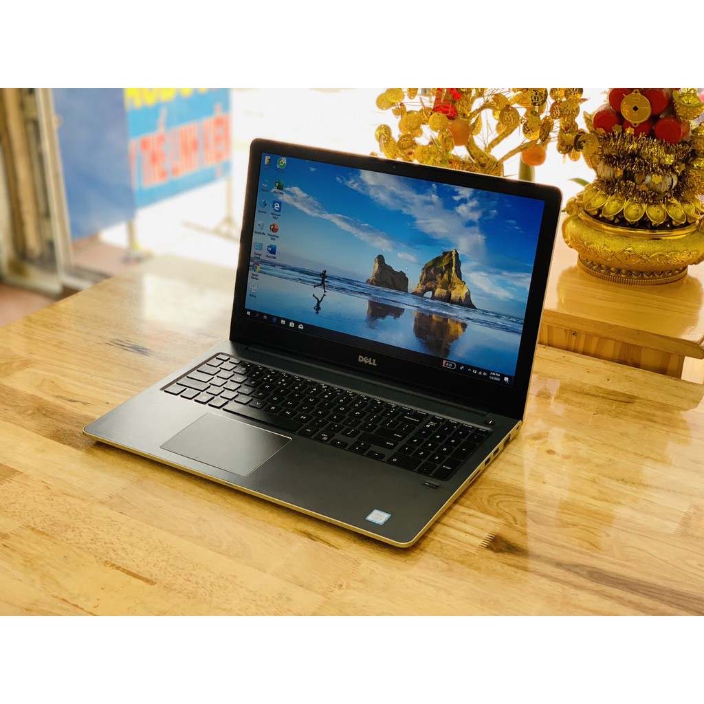 Laptop Dell Vostro 5568 i5-7200U Ram 8GB SSD128G +HDD1000G VGA RỜI Nvidia 940MX 15.6 “ MÀU Gold MỎNG ĐẸP