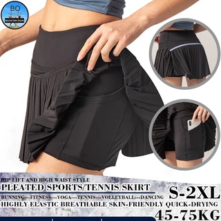 Bosport Chân Váy Ngắn Xếp Ly Chống Chói Thời Trang Thể Thao Nữ