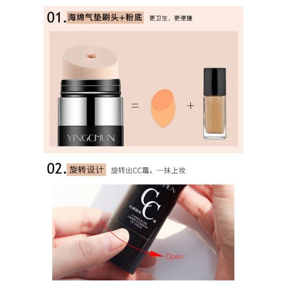 Kem nền dạng thỏi Concealer Light Cushion CC Stick - Siêu Phẩm Kem Nền Cho Da