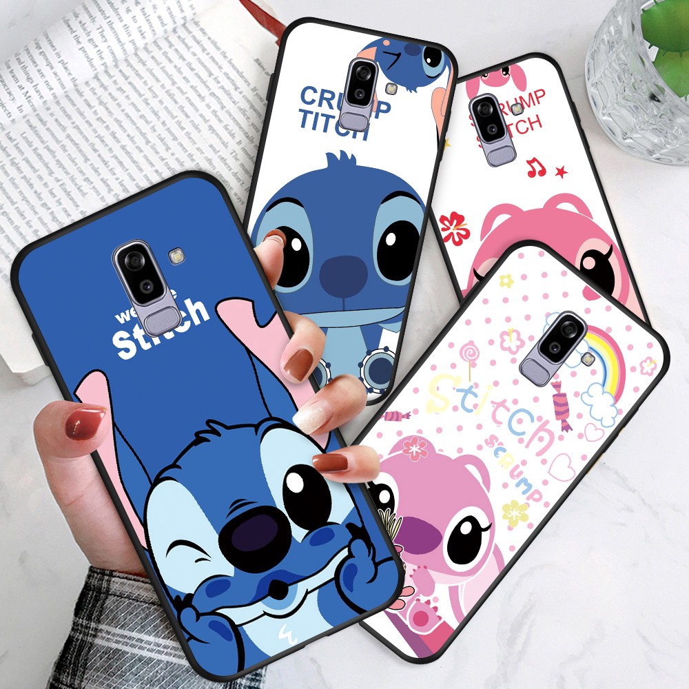 Samsung Galaxy J6 J5 2016 2015 2017 Plus 2018 PRO Prime J6+ J5009 J600 J5008 For Soft Case Silicone Casing TPU Cute Cartoon Lovers Stitch Angel Sweetheart 626 Shockproof Phone Full Cover simple Macaron matte Back Cases